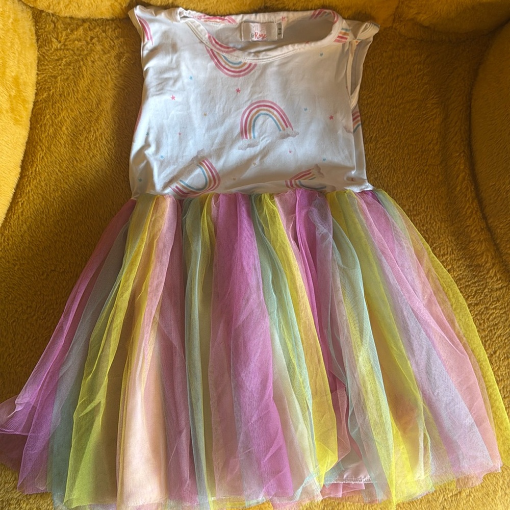 Rainbow tutu dress